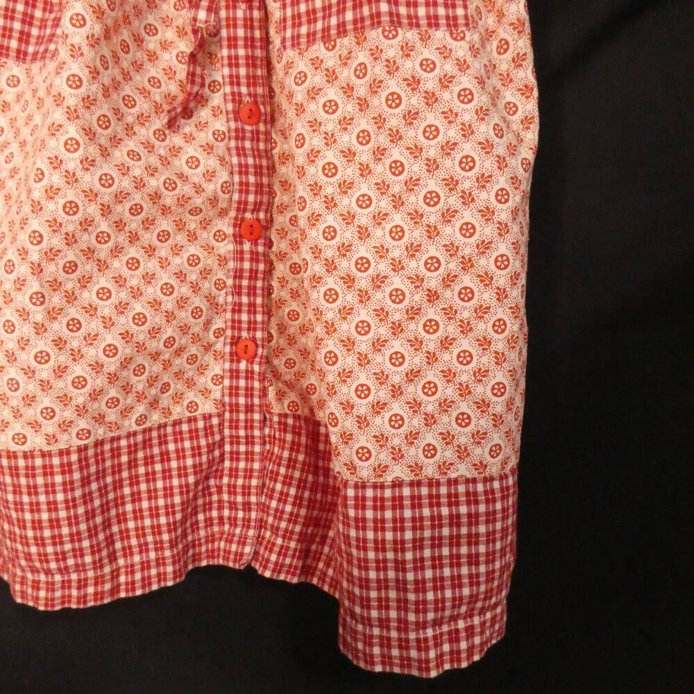 Vintage - APRIL CORNELL - Girls | size 3/4 | Sleeveless Floral Checkered Dress - Picture 9 of 16